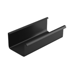 Žľab HRANATÝ pododkvapový 125mm dĺžka 3bm čierny
